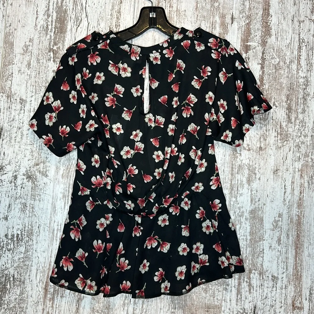 Byron Lars Lotus Flower keyhole Blouse Size 2 NWT - Picture 7 of 7